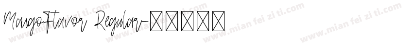 MangoFlavor Regular字体转换